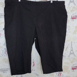 3X Polka Dot Basic Editions Bermuda Dress Shorts Plus Size